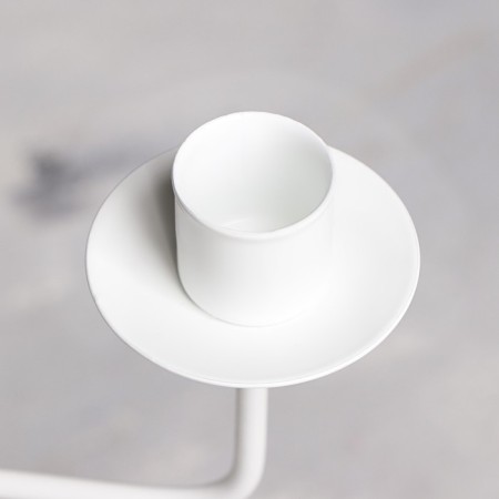 Small candlestick for 3 candles "Shandal", 26.2x20.5 cm, white-3