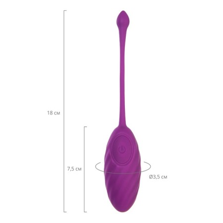 Vibroyaito A-Toys Purr, 18 cm, silicone, purple color-4
