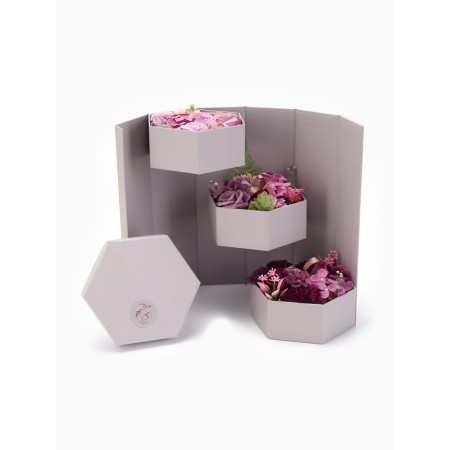 Three -shelling soapy composition purple-1