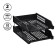 A set of boots for paper horizontal Strong 2 pieces, on metal rods, black
