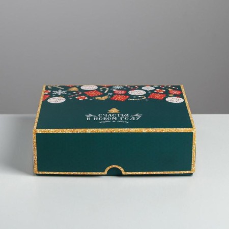 Packaging for confectionery "Happiness", 20 x 17 x 6 cm, New Year-2