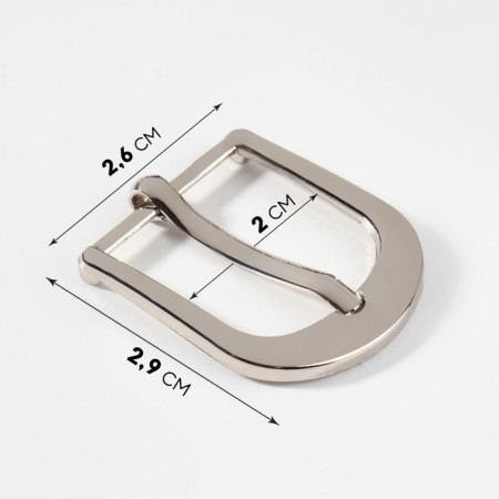 A belt buckle, 2.9 × 2.6 cm, 20 mm, silver color-2