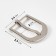 A belt buckle, 2.9 × 2.6 cm, 20 mm, silver color