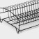 Sushilka for plates with a pallet 38 × 24.5 × 12.4 cm, black color
