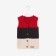 Vest for a boy, red/beige color, height 92 cm