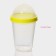 A plastic glass for yogurt and muesli Dolyana, 320 ml, 9 × 9 × 15 cm