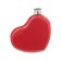 Flaw for alcohol and water "Heart", stainless steel, gift, female, 150 ml, 5 oz