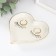 Souvenir ceramic stand for the rings "Heart with cilia" 11x11.5x1.4 cm