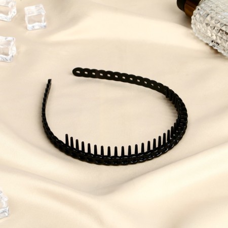Hair cap "night" ridge of links, 1.8 cm, black