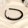 Hair cap "night" ridge of links, 1.8 cm, black
