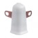 Outdoor angle (external) with fasteners for a skirting board of 55mm "decoration", 001 white