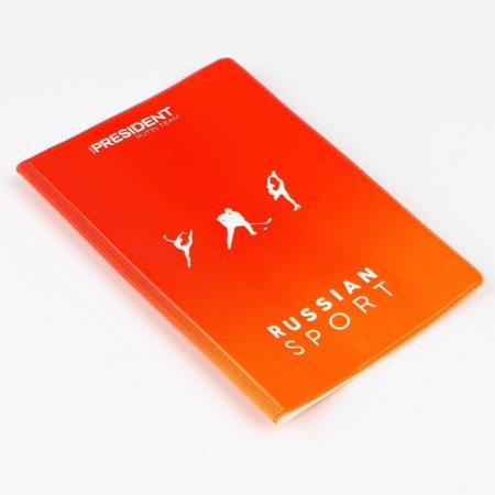 Cover for the passport "Russian Sport", winter views, minimalism, PVC-2