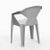 Armchair for the garden "Epica" gray, max. load 120 kg, 41.5 x 56.5 x 81 cm