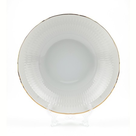 Deep plate Cmielow Sofia "Gold Gold", D = 22 cm