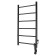 Electric towel Domoterm 109-6, 400x800 mm, right, black matte