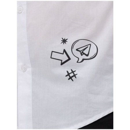 Surchachka upper for boys, height 134 cm, white color-3