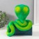 New Year's piggy bank "Cobra on the chest" 20 x 17 x 12 cm.