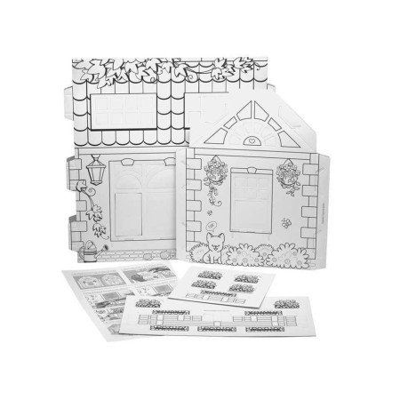 Set for creativity "Puppet House" for coloring-2