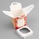 Box for 1 cupcake, "Present", 9.2 x 9.2 x 11.1 cm, confectionery packaging