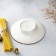 Porcelain plate for Magistro paste "Cerera", 160 ml, d = 21 cm, brown color