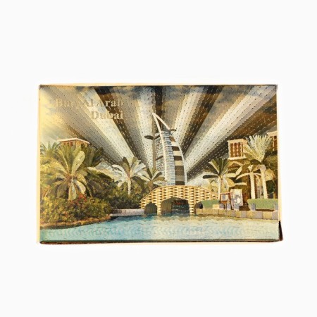 Plastic Plastic Maps "Dubai", 54 pcs, 28 μR, card 9 x 6 cm, pink gold-1