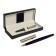 Gift feathers in the leatherette case, blue case with silver