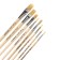 Set of brushes of bristles 8pcs Calligrata (Round No. 3.6 flat No.: 4.6,10,14,18,24), package
