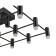 ATMOSFERA chandelier, 48W LED, 3000K, 3840LM, black color