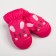 Winter children's mittens minku, pink color, size 16 (18 cm)