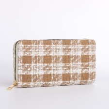 Women's wallet with lightning, beige color