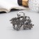 Hair crab "Rose" Bant Galant, 4.5 cm, black
