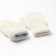 Women's mittens, milk color, size 20