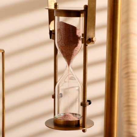 Sanding clock with the "Hanin" compass of brass-2