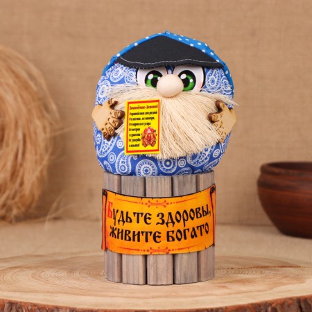 Domovaya Thomas "Be Healthy", on a barrel, 19x11x10 cm-6