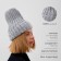 Women's hat Minaku with a gateway, size 54-56, color gray