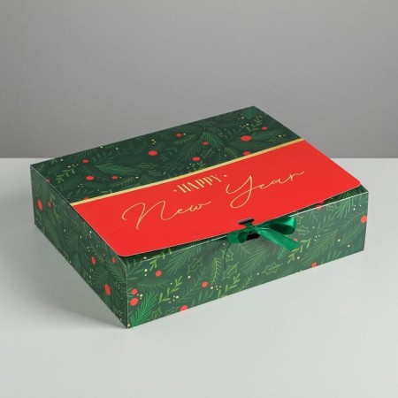 Happy New Year folding box, 31 x 24.5 x 9 cm, New Year-1