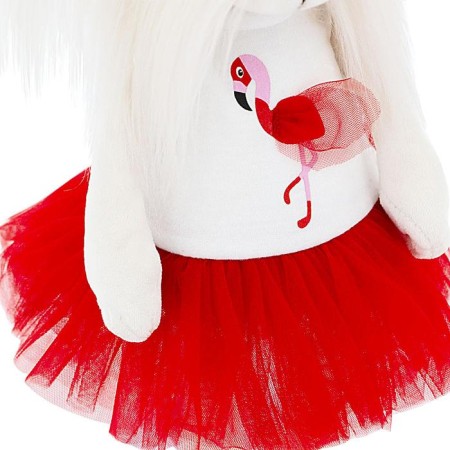 Soft toy "Lucky Mimi: Love and Flamingo", with a frame, 37 cm-4