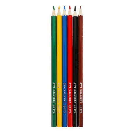 Color pencils 6 colors "Classic", hexagonal-2