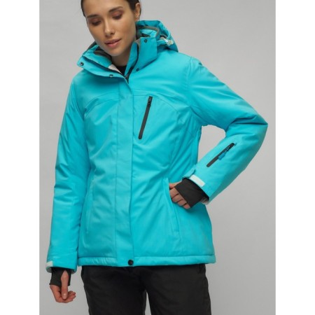 Ski suit female, size 44, blue color-34