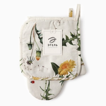 Set Ethel Dandelion: Mittens-Open 20x27 cm, Trusion 19x19cm, 100% HL, Sarzha 178 g/m2 10805-4