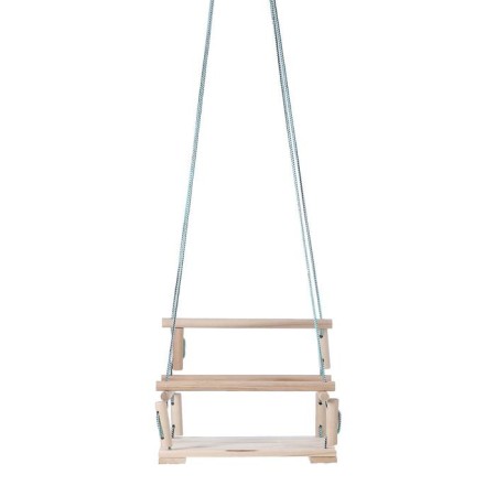 Suspended chair wooden, seat 30 × 40cm-3
