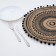 Serving napkin on the table "Africa", 38 × 38 cm, black color