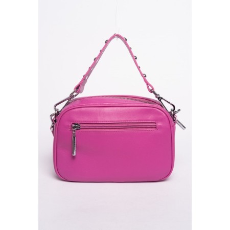 Bag Cross-Body Women's, genuine leather, Ludor Pink, 22x8x14 cm-2