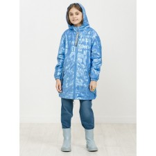 Vetrovka for girls, height 158 ​​cm, azure color