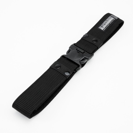Tactical belt, 125 cm, width 5.3 cm, plastic buckle, black-2