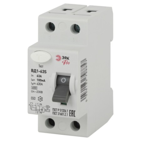Protective shutdown device ERA PRO NO-902-152 VD1-63S 2P 63A 100a
