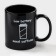 Mug - chameleon ceramic share "coffee", 350 ml, black color