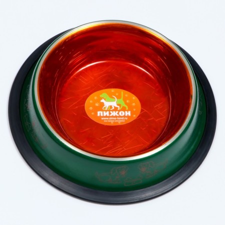 A bowl with a non -slip base decorative color, 230 ml, green-1