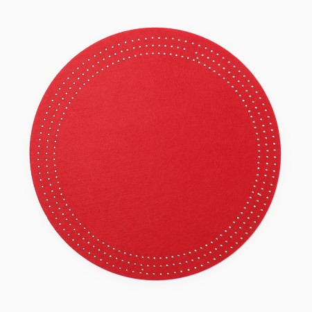 Serving shade "Style" napkin, color red, d 38 cm-1