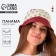 Panama "Flowers", burgundy color